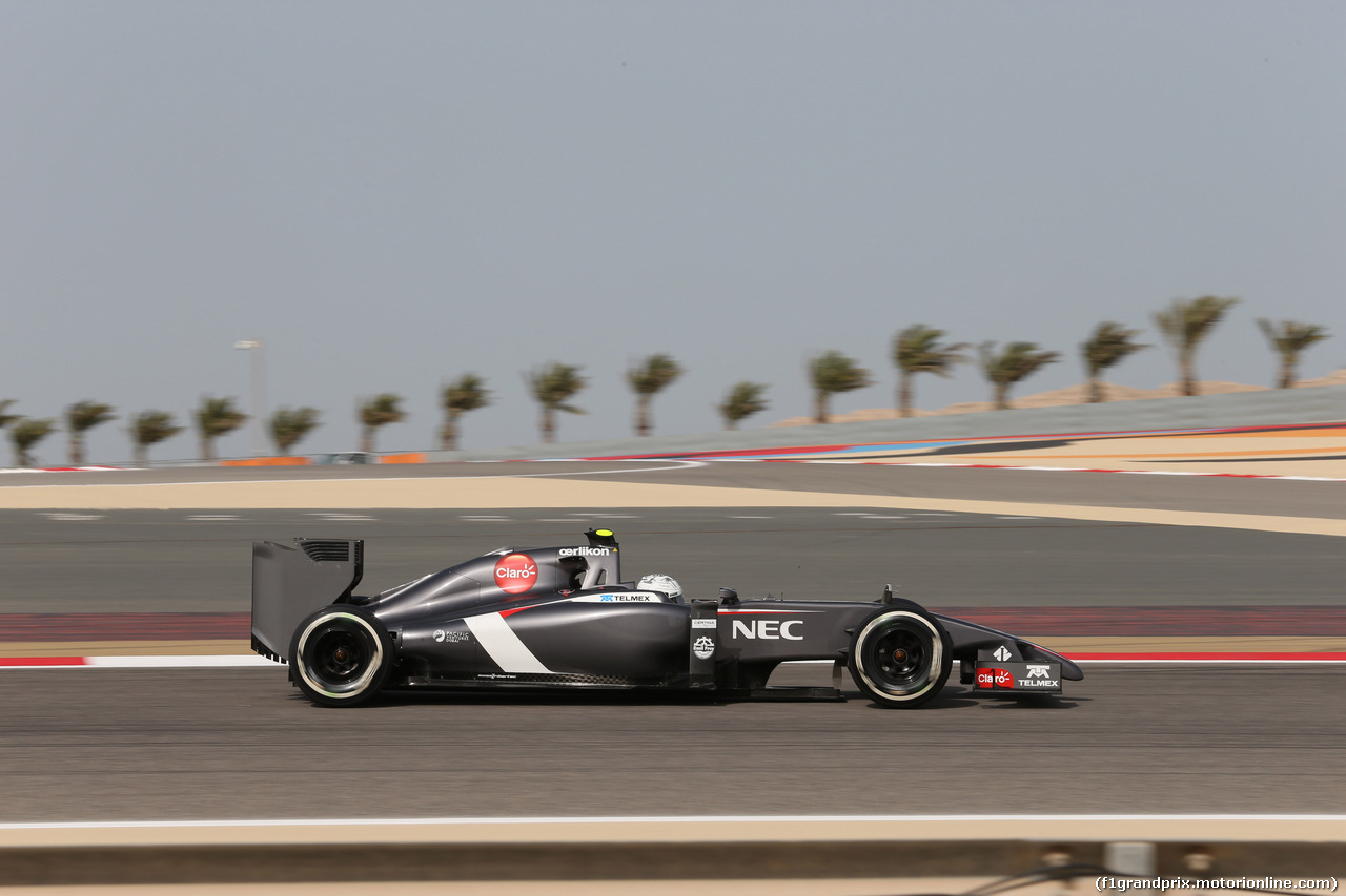 GP BAHRAIN, 04.04.2014- Prove Libere 1, Giedo Vand der Garde (NED) Sauber F1 Team C33 3rd driver