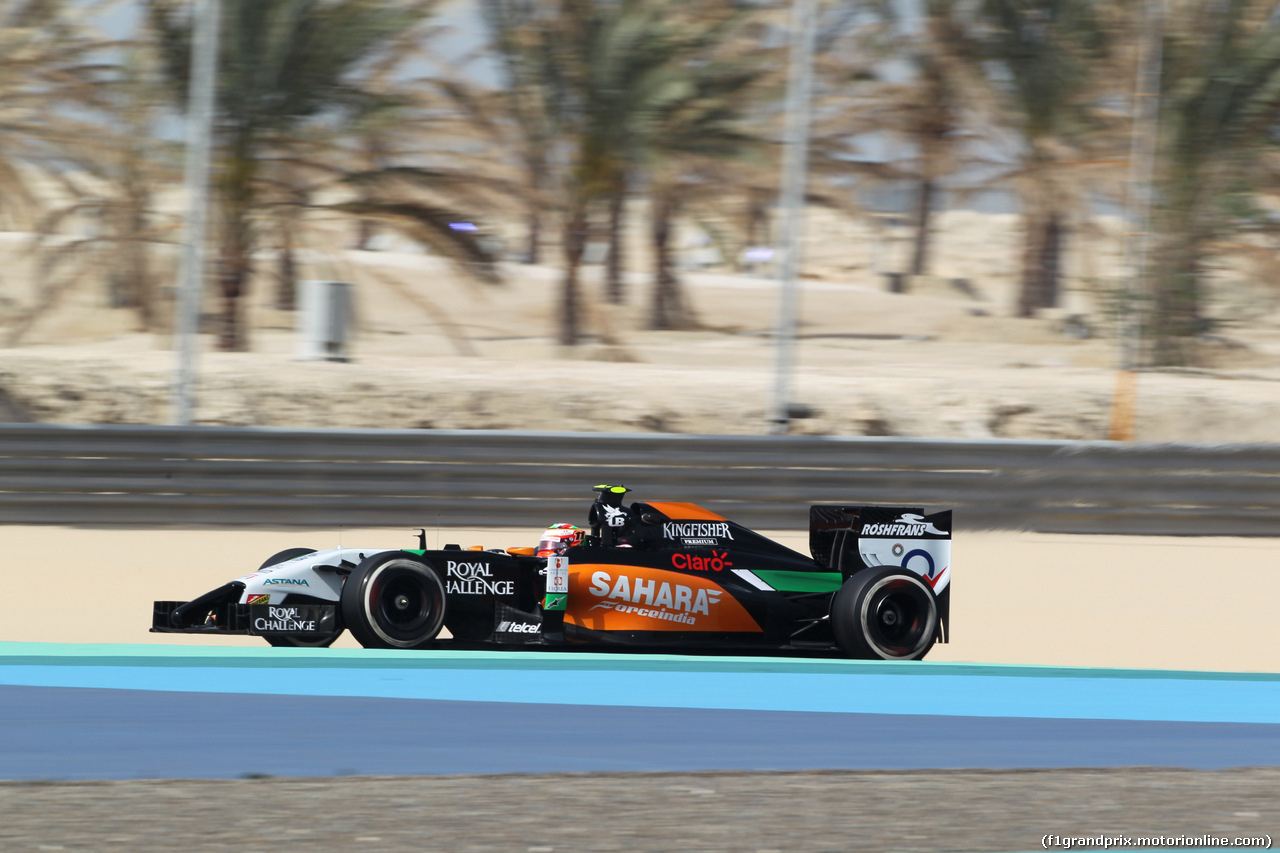 GP BAHRAIN, 04.04.2014- Prove Libere 1, Sergio Perez (MEX) Sahara Force India F1 Team VJM07