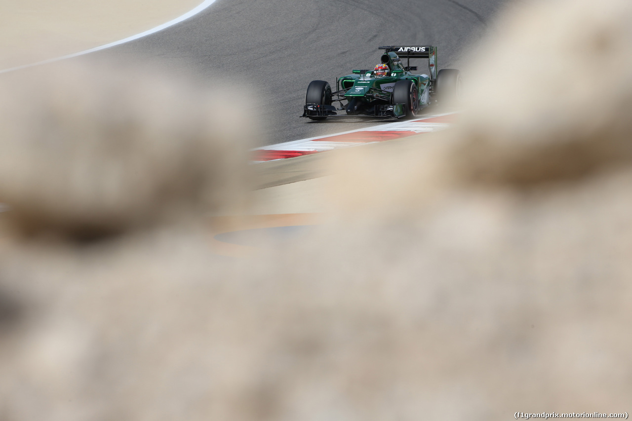 GP BAHRAIN, 04.04.2014- Prove Libere 1, Robin Frijns (NED) Caterham F1 Team CT05 3rd driver
