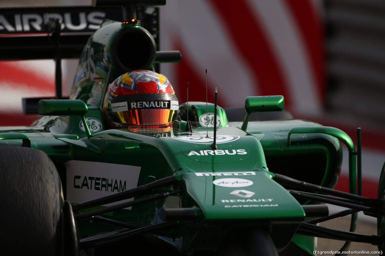 GP BAHRAIN, 04.04.2014- Prove Libere 1, Robin Frijns (NED) Caterham F1 Team CT05 3rd driver