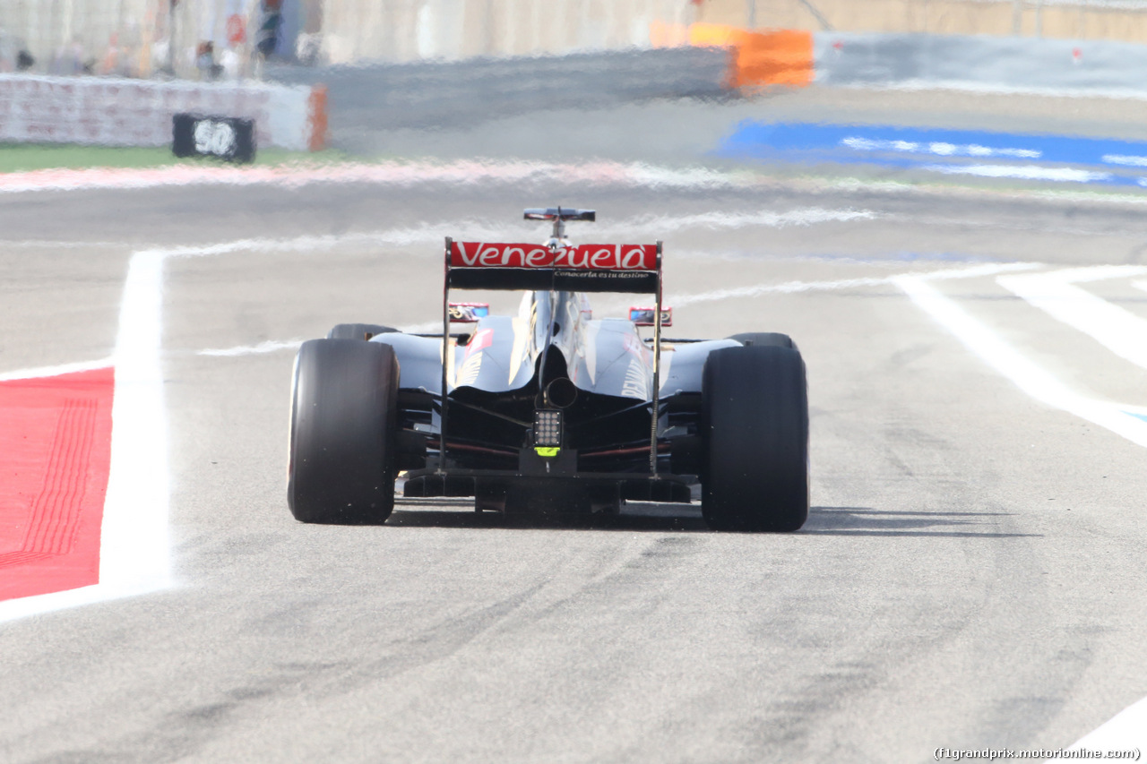 GP BAHRAIN, 04.04.2014- Prove Libere 1, Romain Grosjean (FRA) Lotus F1 Team E22