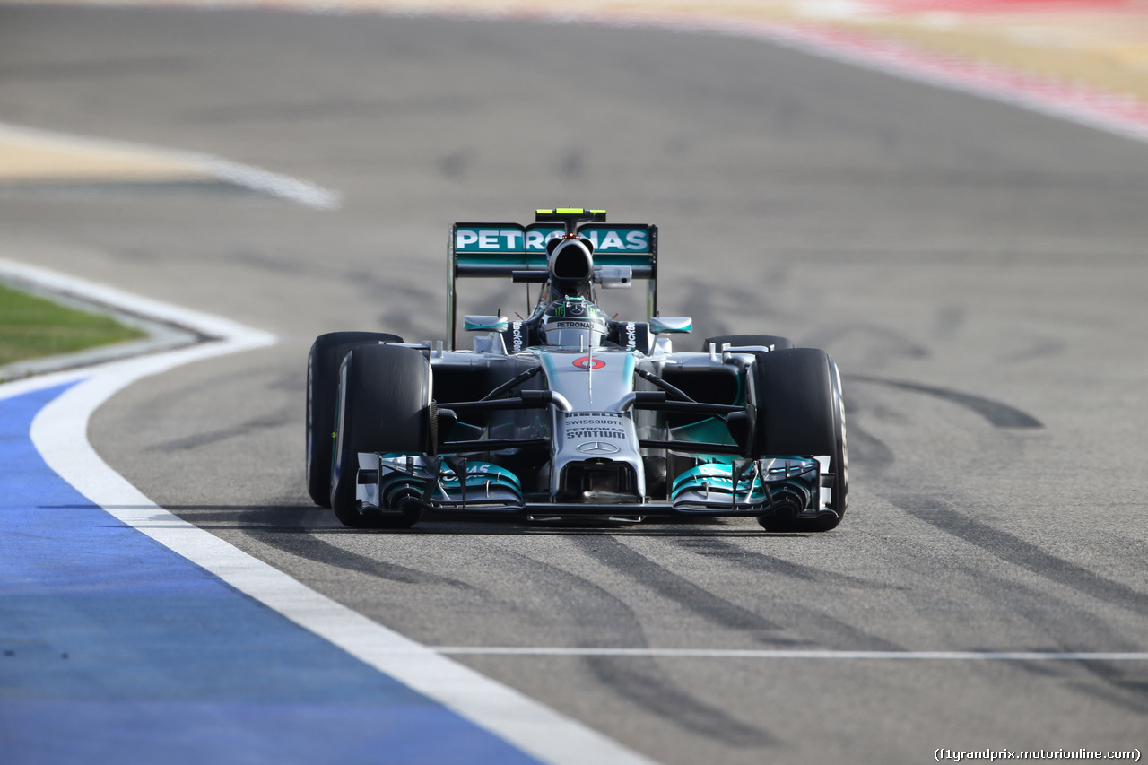 GP BAHRAIN, 04.04.2014- Prove Libere 1, Nico Rosberg (GER) Mercedes AMG F1 W05