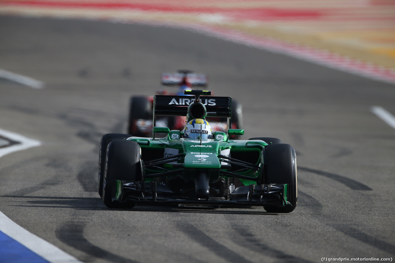 GP BAHRAIN, 04.04.2014- Prove Libere 1, Marcus Ericsson (SWE) Caterham F1 Team CT-04
