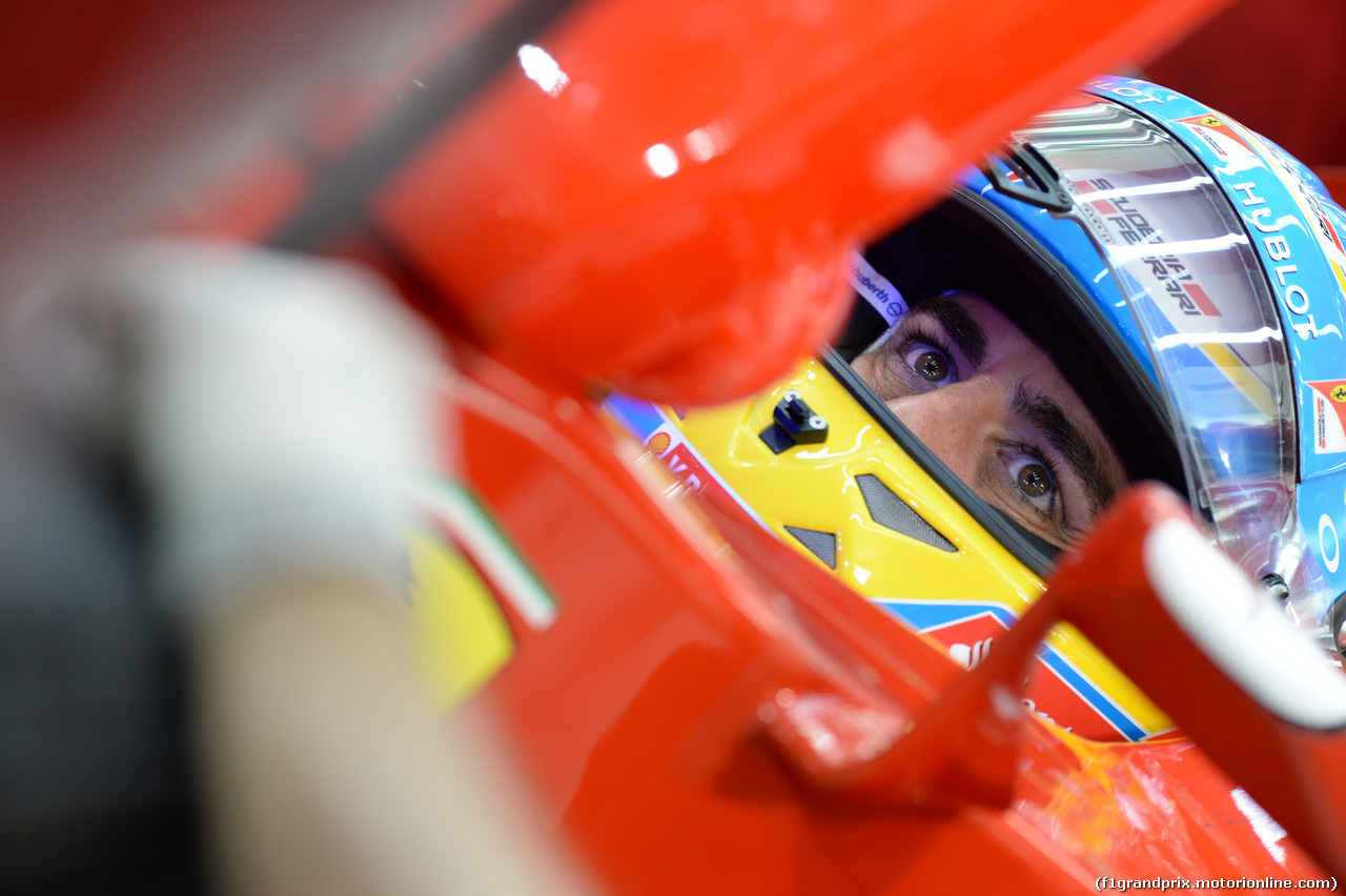 GP BAHRAIN, 04.04.2014- Prove Libere 2, Fernando Alonso (ESP) Ferrari F14T