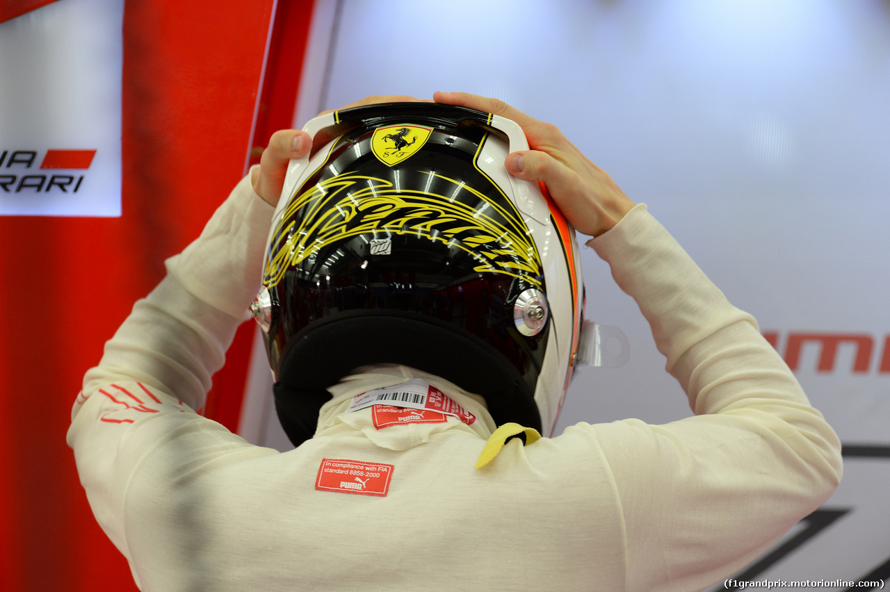 GP BAHRAIN, 04.04.2014- Prove Libere 2, Kimi Raikkonen (FIN) Ferrari F147