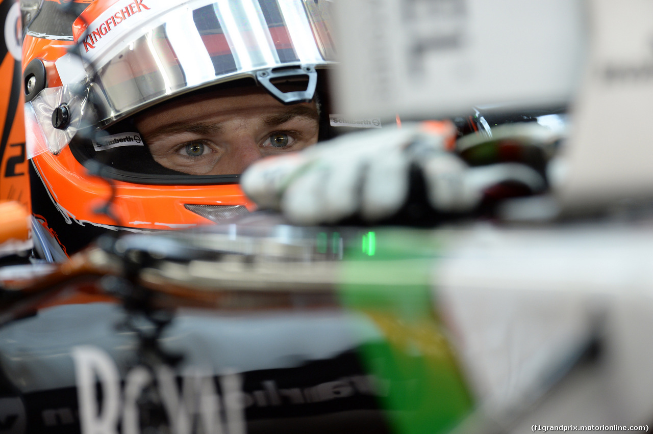 GP BAHRAIN, 04.04.2014- Prove Libere 2, Nico Hulkenberg (GER) Sahara Force India VJM07