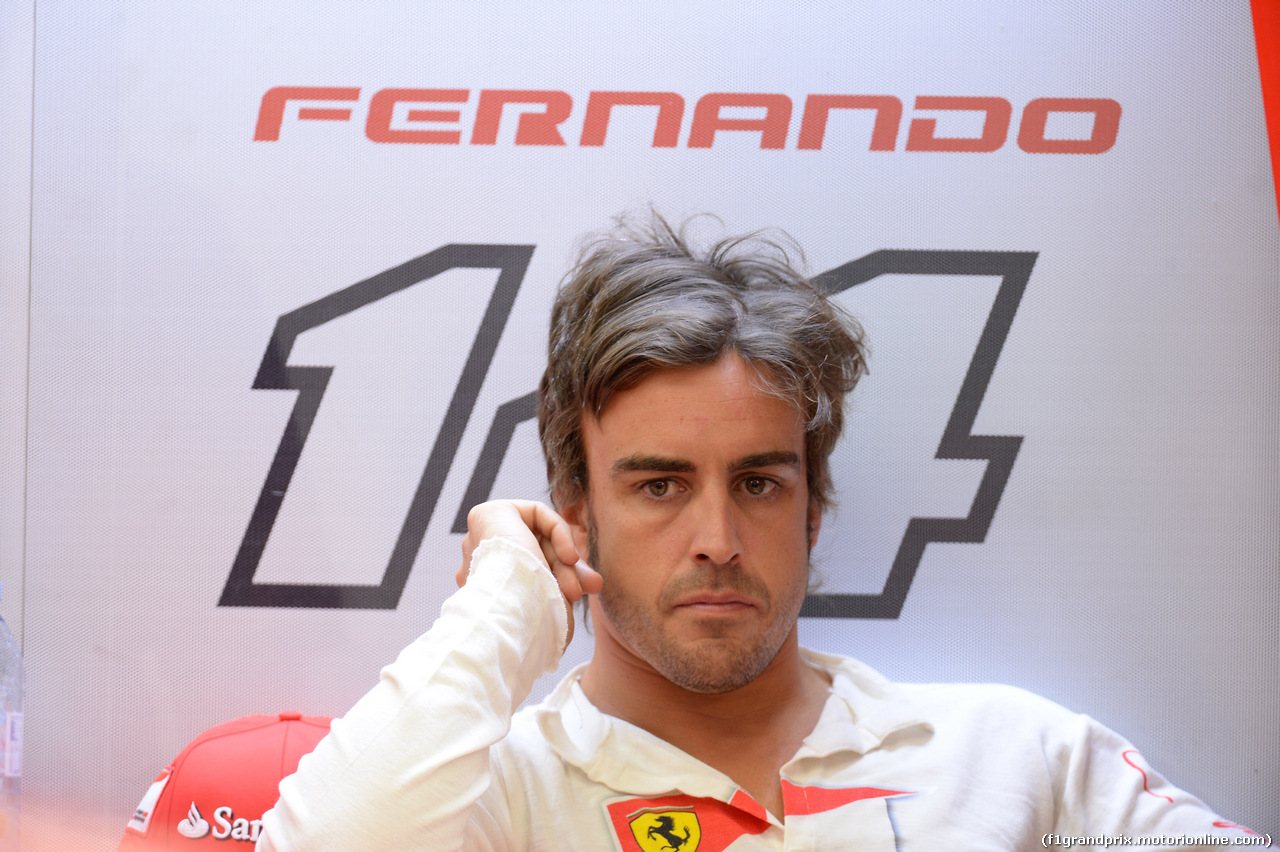 GP BAHRAIN, 04.04.2014- Prove Libere 2, Fernando Alonso (ESP) Ferrari F14T