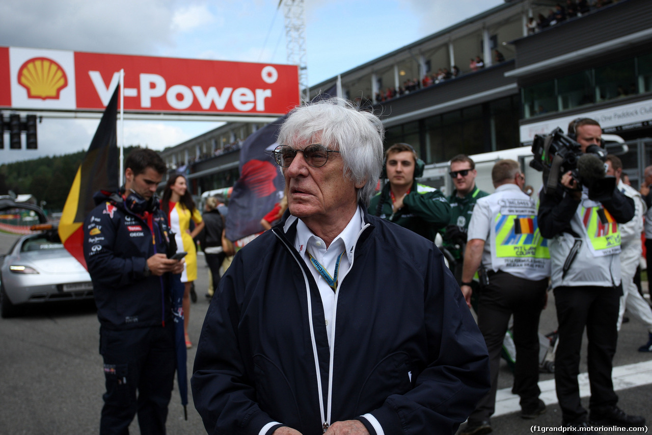GP BELGIO, 24.08.2014- Gara, Bernie Ecclestone (GBR), President e CEO of FOM