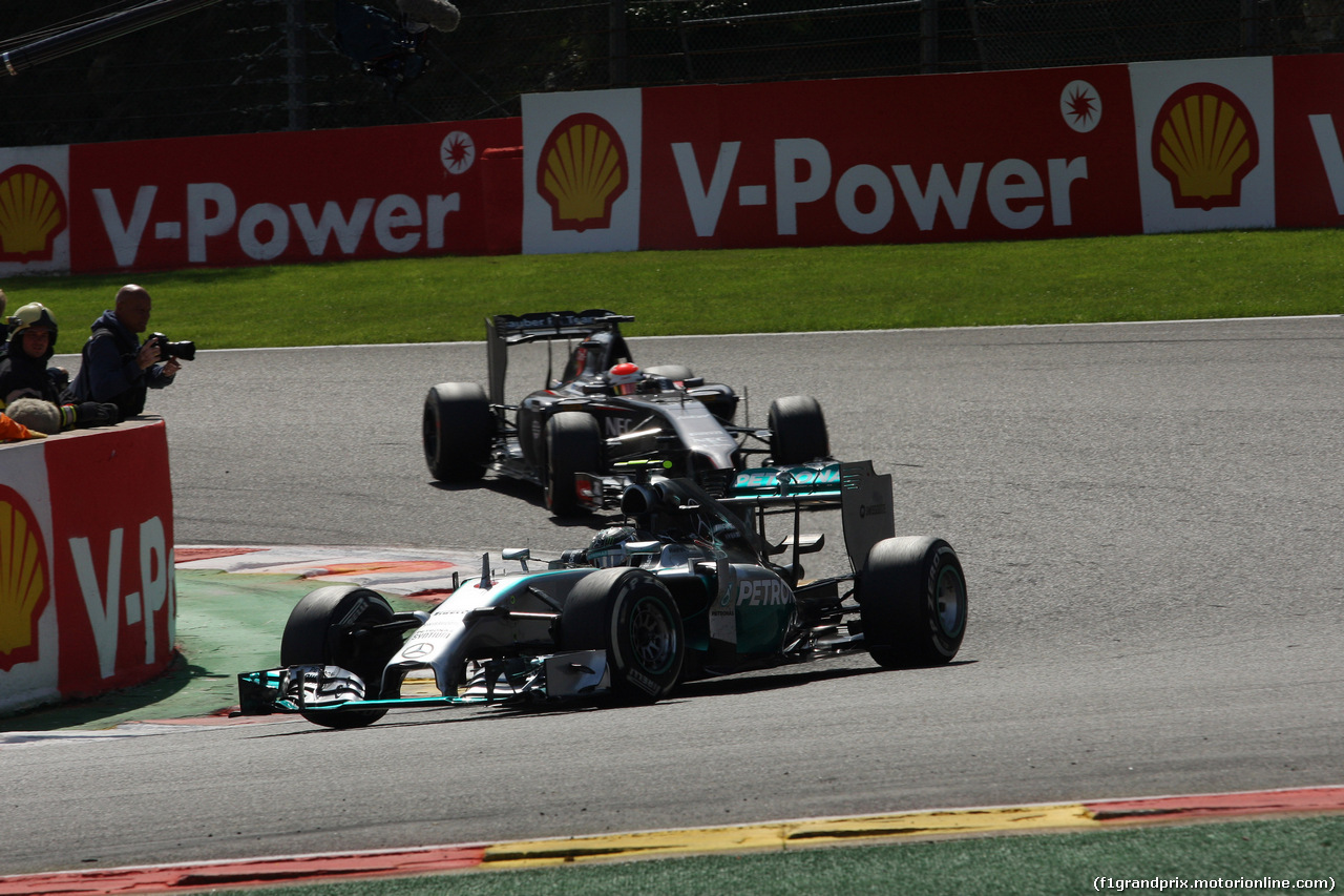 GP BELGIO, 24.08.2014- Gara, Nico Rosberg (GER) Mercedes AMG F1 W05
