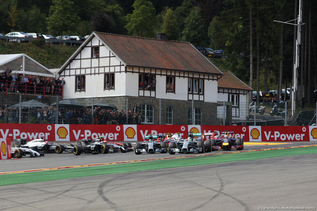 GP BELGIO, 24.08.2014- Gara, Start of the race