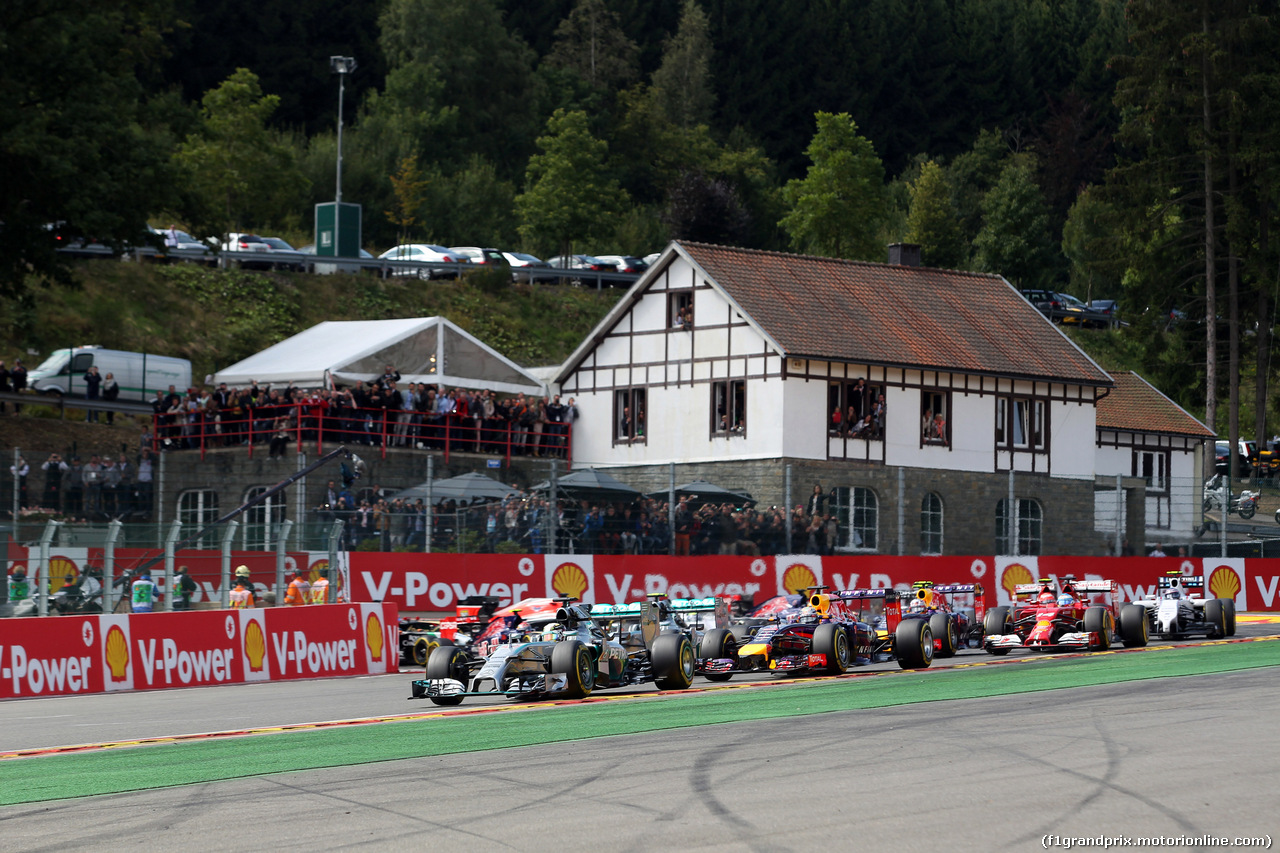 GP BELGIO, 24.08.2014- Gara, Start of the race