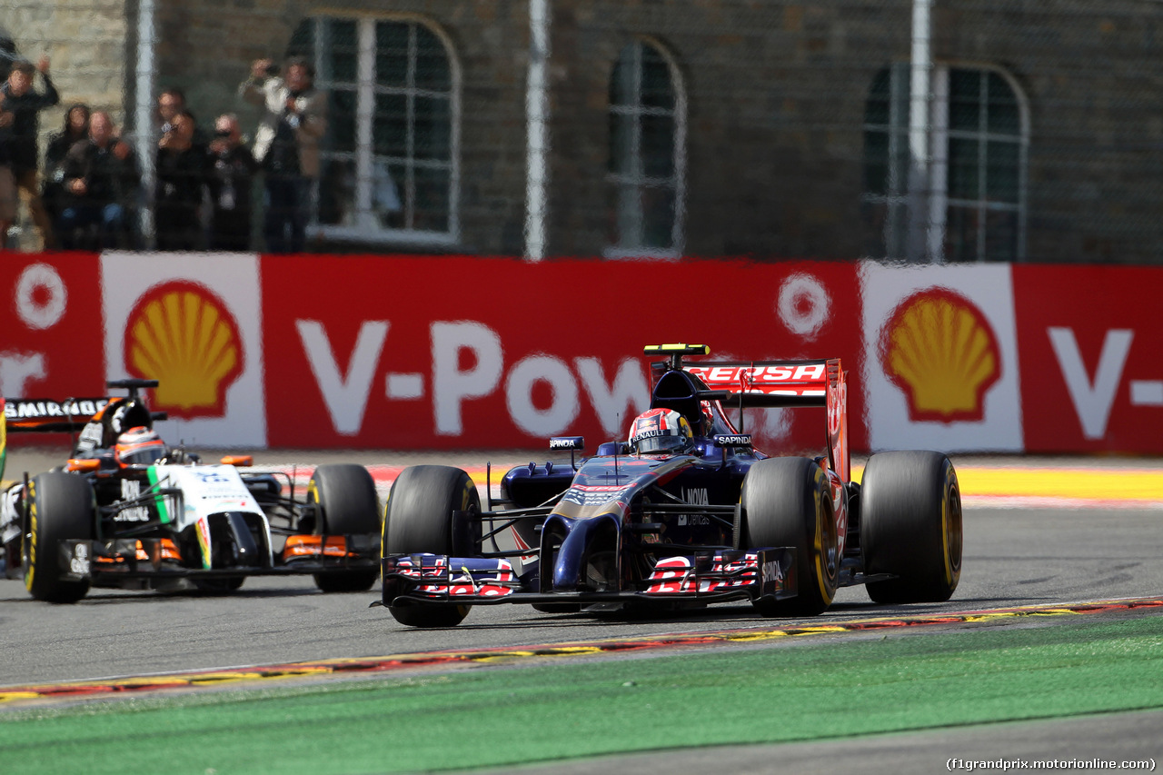GP BELGIO, 24.08.2014- Gara, Daniil Kvyat (RUS) Scuderia Toro Rosso STR9