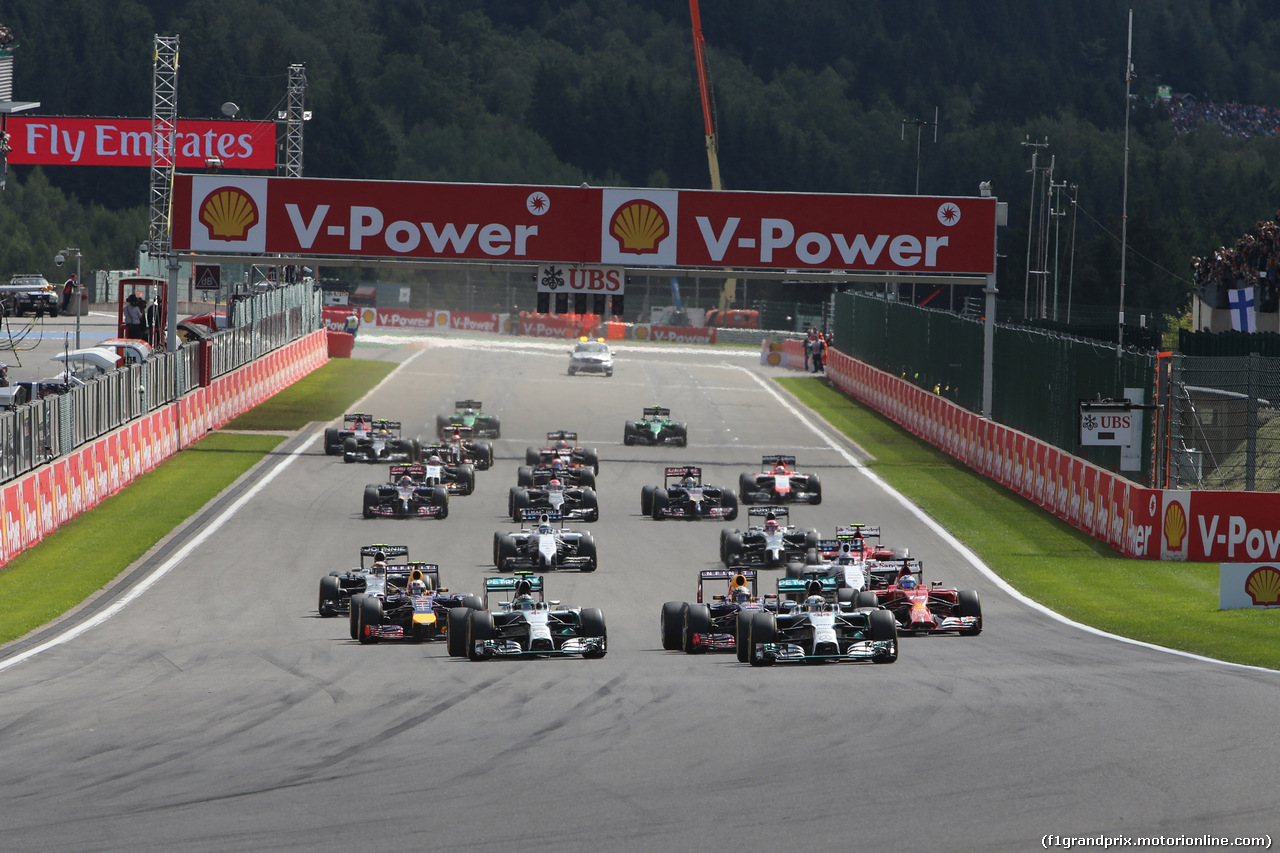 GP BELGIO, 24.08.2014- Gara, Start of the race
