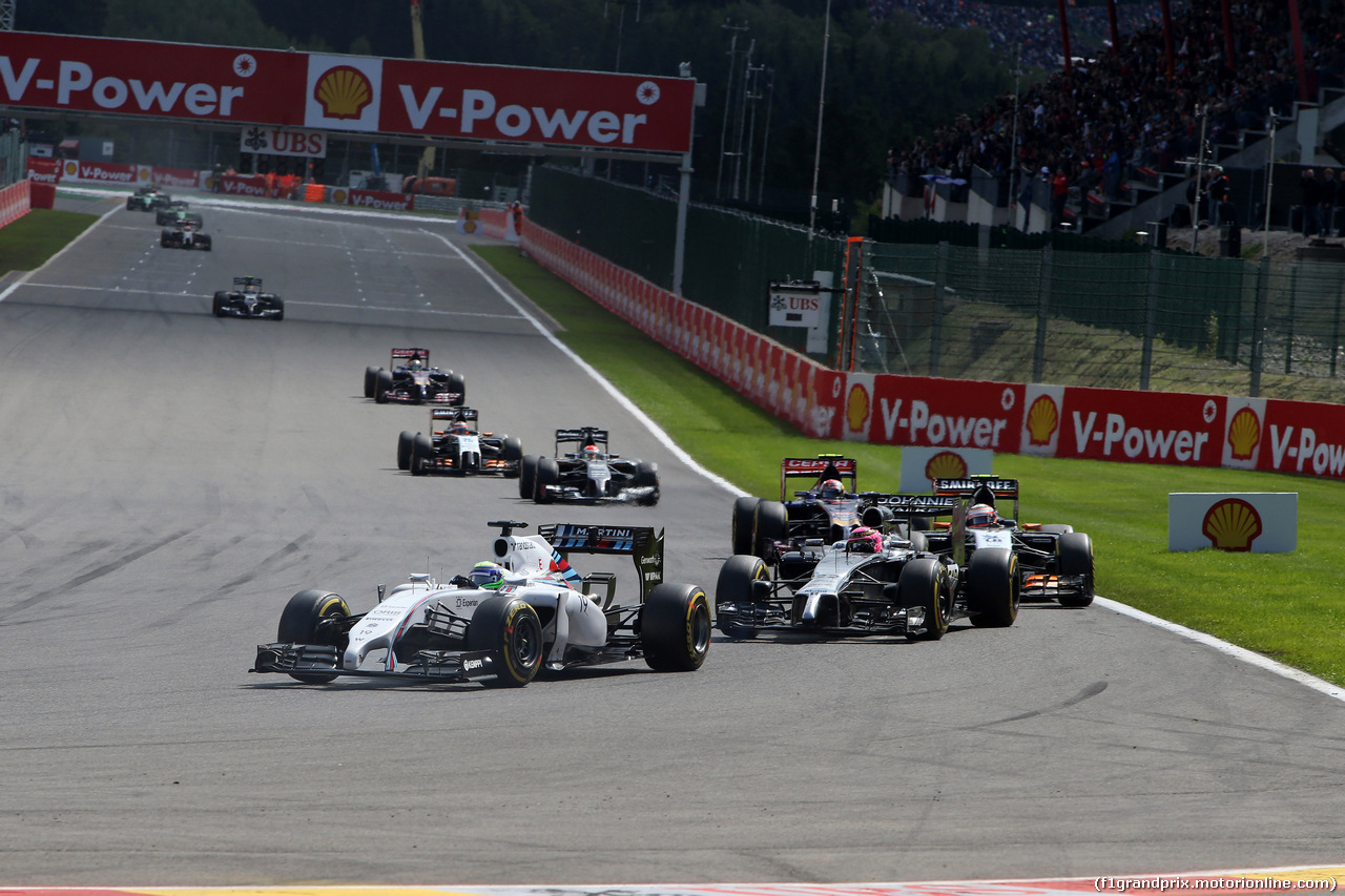 GP BELGIO, 24.08.2014- Gara, Felipe Massa (BRA) Williams F1 Team FW36