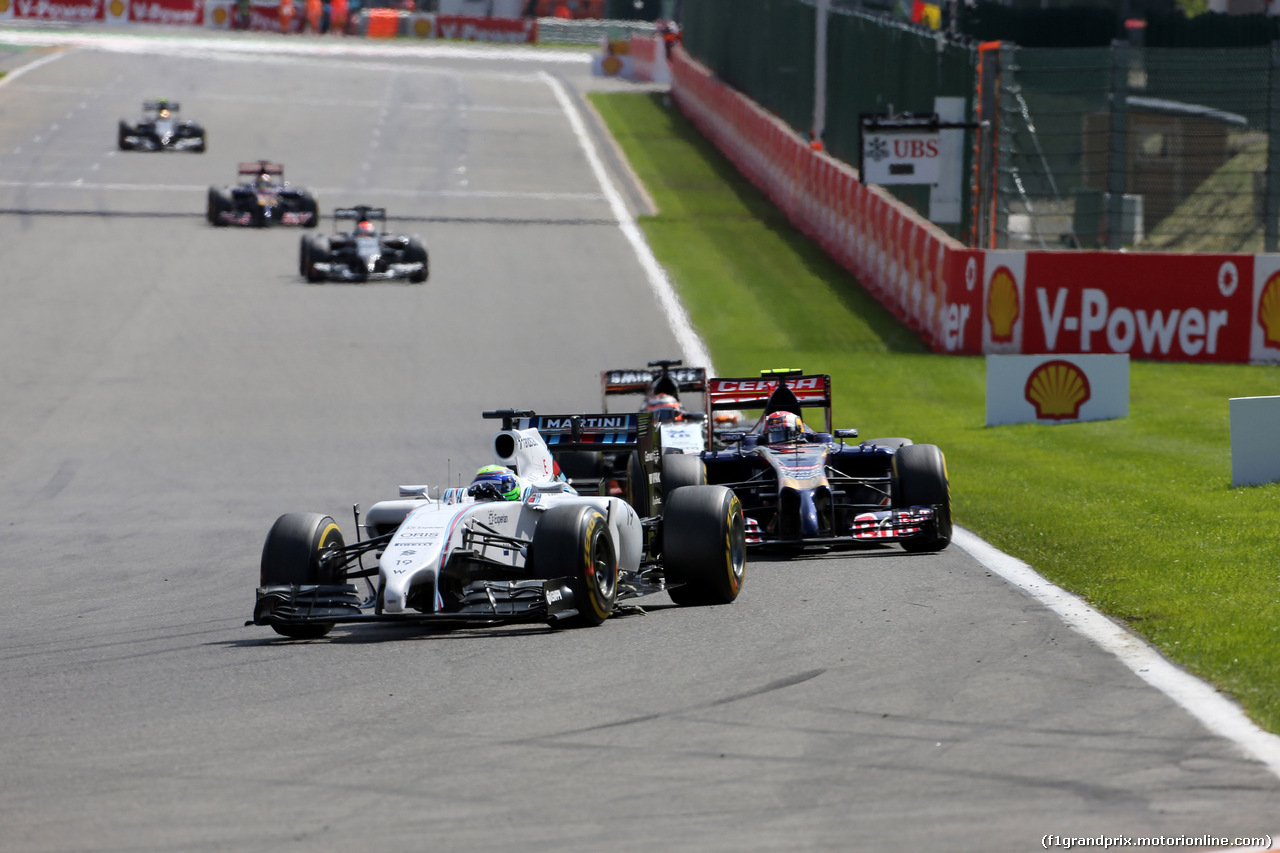 GP BELGIO, 24.08.2014- Gara, Felipe Massa (BRA) Williams F1 Team FW36
