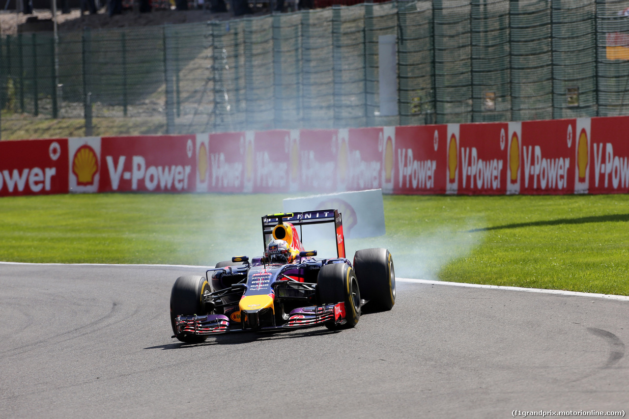 GP BELGIO, 24.08.2014- Gara, Daniel Ricciardo (AUS) Red Bull Racing RB10
