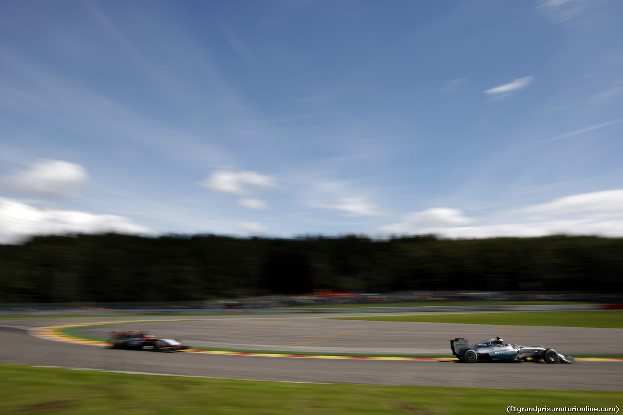 GP BELGIO, 24.08.2014- Gara, Nico Rosberg (GER) Mercedes AMG F1 W05