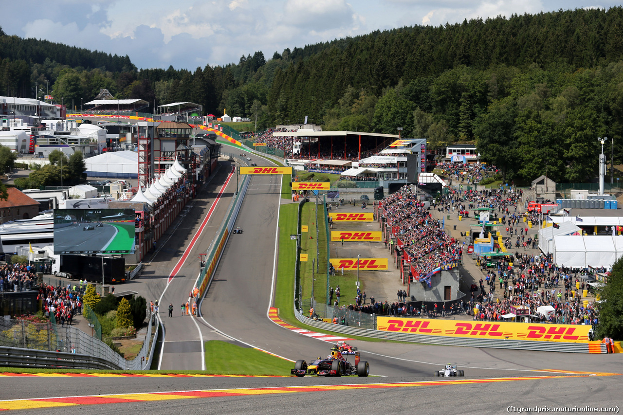 GP BELGIO, 24.08.2014- Gara, Daniel Ricciardo (AUS) Red Bull Racing RB10