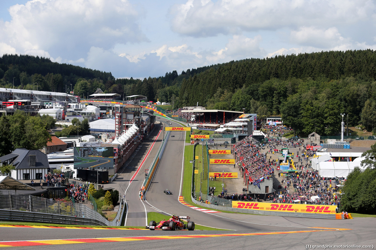 GP BELGIO, 24.08.2014- Gara, Kimi Raikkonen (FIN) Ferrari F14-T