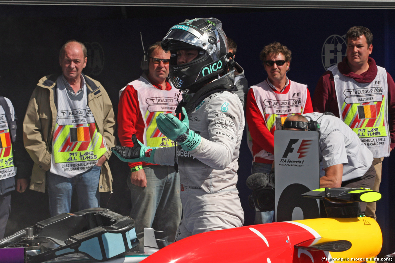 GP BELGIO, 24.08.2014- Gara, secondo Nico Rosberg (GER) Mercedes AMG F1 W05