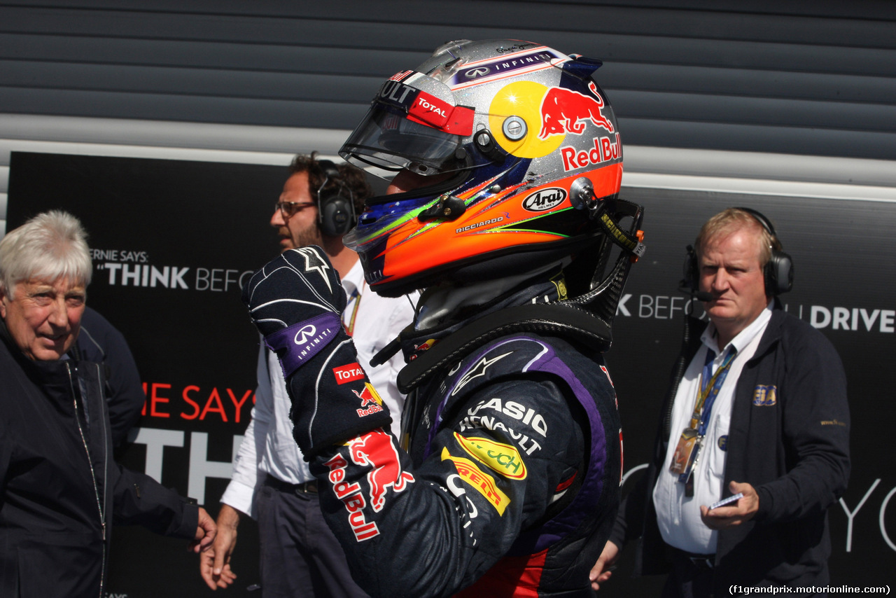 GP BELGIO, 24.08.2014- Gara, Daniel Ricciardo (AUS) Red Bull Racing RB10 vincitore