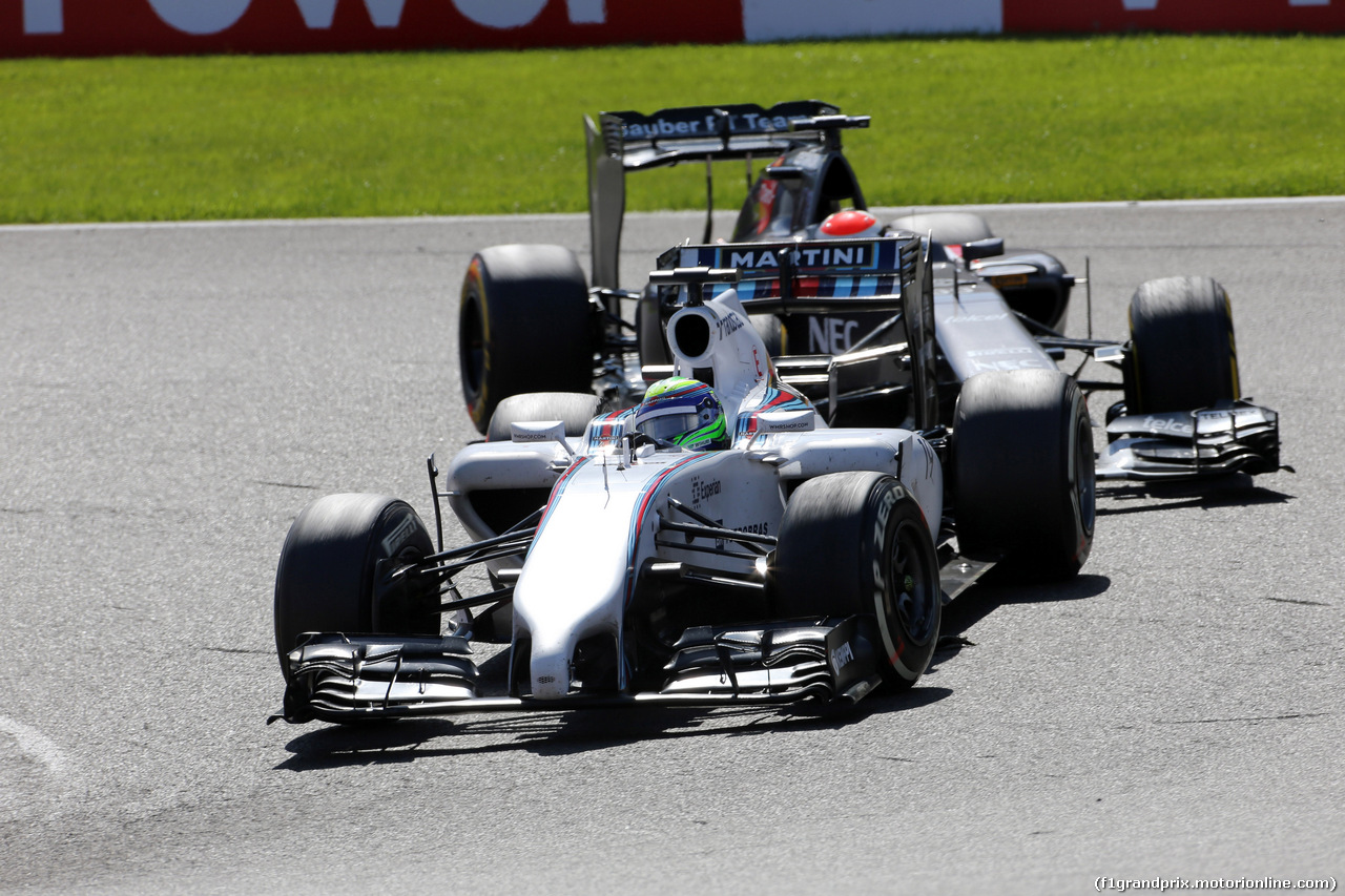 GP BELGIO, 24.08.2014-Gara, Felipe Massa (BRA) Williams F1 Team FW36