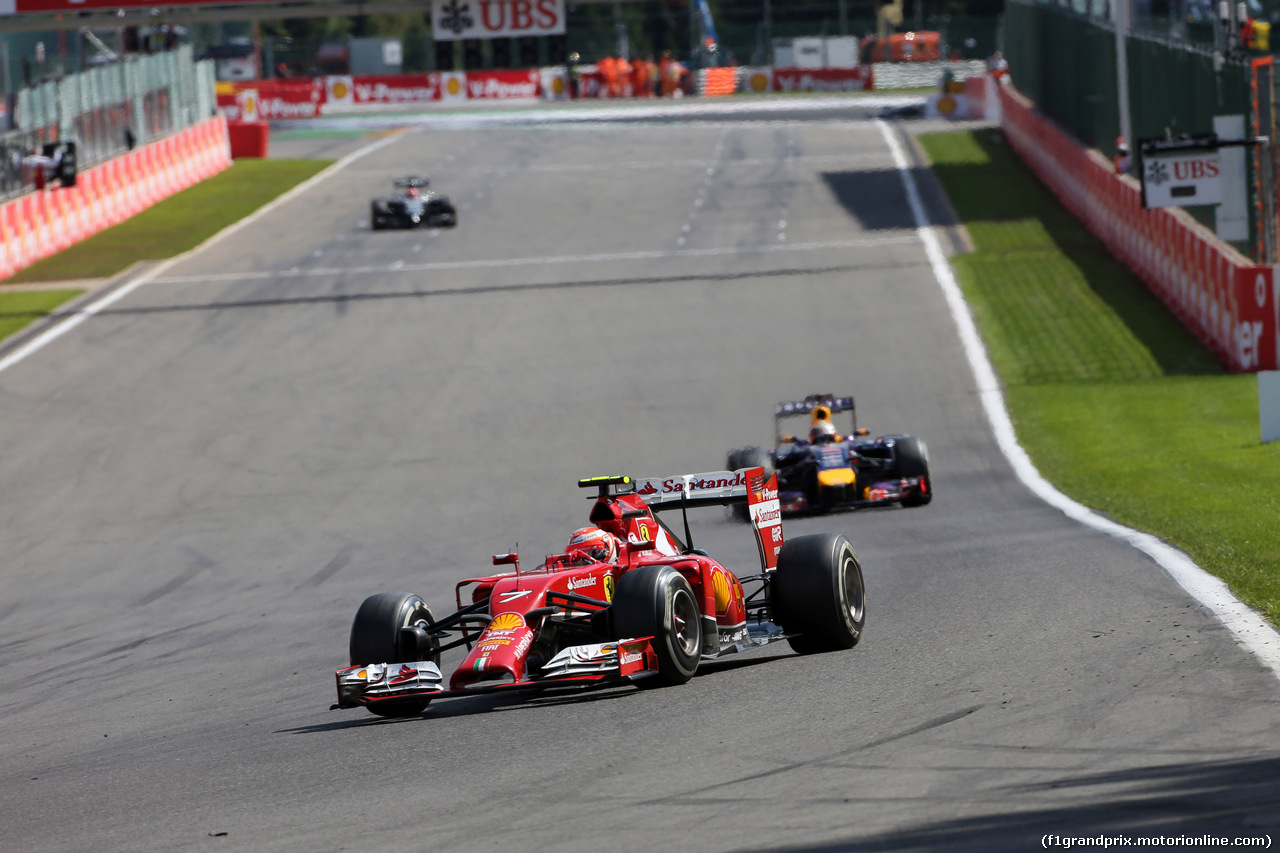 GP BELGIO, 24.08.2014-Gara, Kimi Raikkonen (FIN) Ferrari F14-T