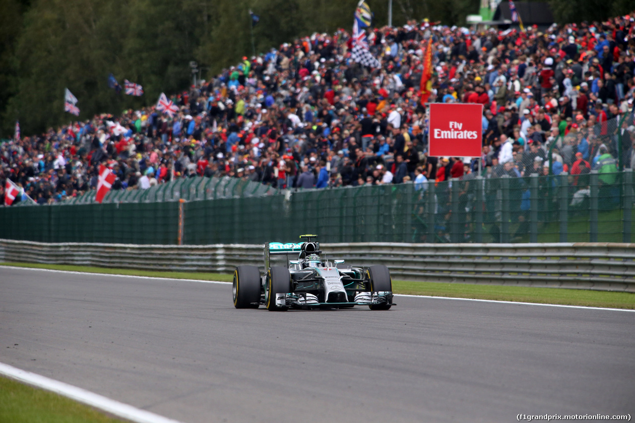 GP BELGIO, 24.08.2014-Gara, Nico Rosberg (GER) Mercedes AMG F1 W05