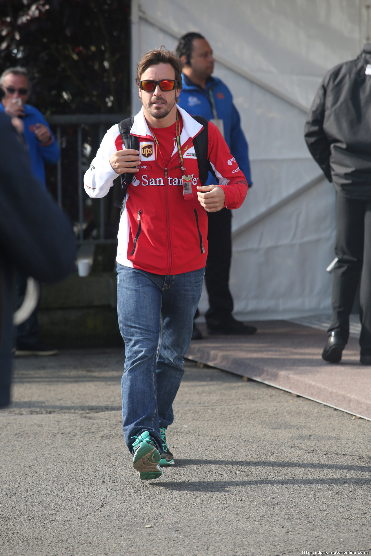 GP BELGIO, 24.08.2014- Fernando Alonso (ESP) Ferrari F14-T