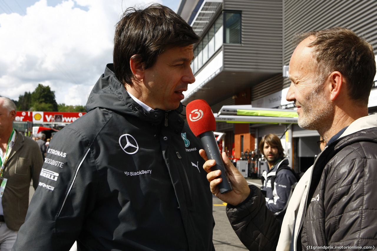 GP BELGIO, 24.08.2014- Gara, Toto Wolff (GER) Mercedes AMG F1 Shareholder e Executive Director