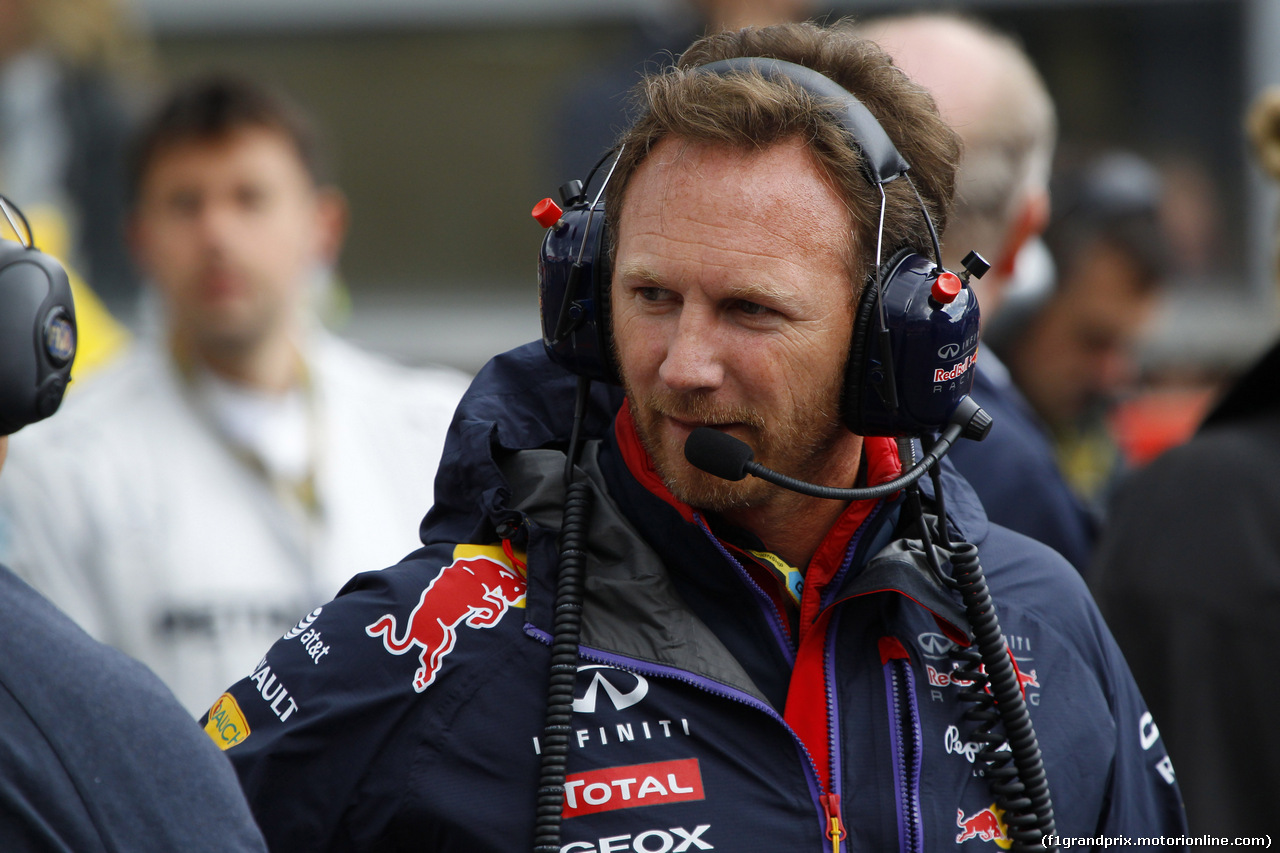 GP BELGIO, 24.08.2014- Gara, Christian Horner (GBR), Red Bull Racing, Sporting Director