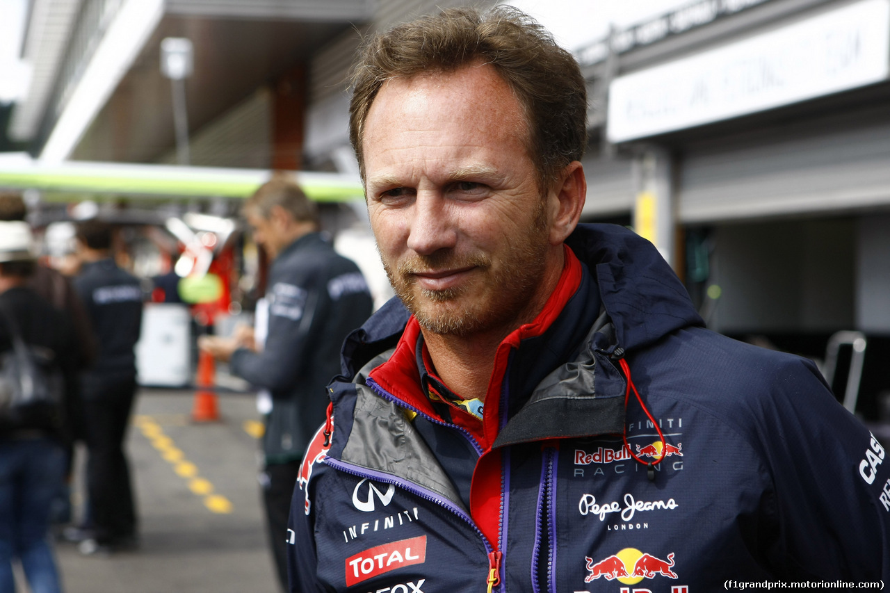 GP BELGIO, 24.08.2014- Gara, Christian Horner (GBR), Red Bull Racing, Sporting Director