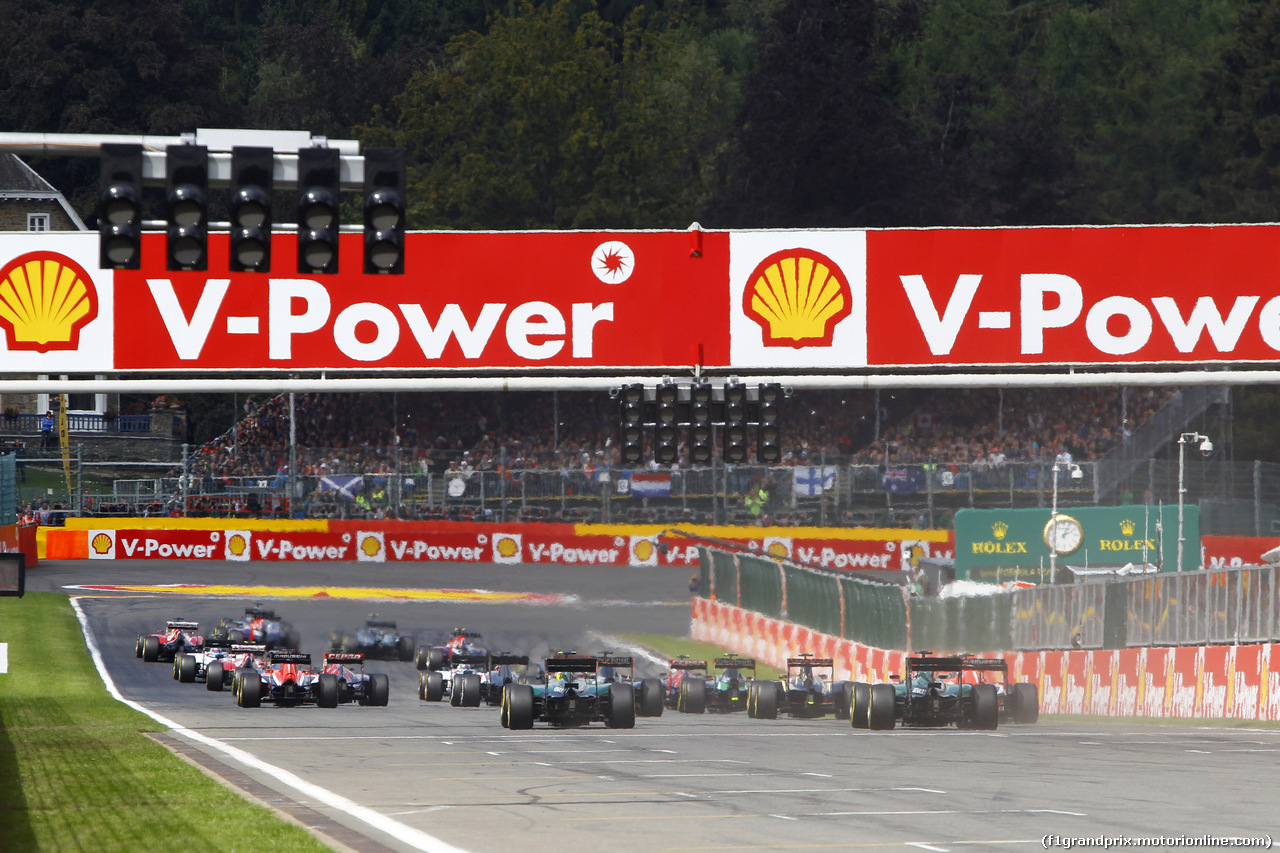 GP BELGIO, 24.08.2014- Gara, Start of the race