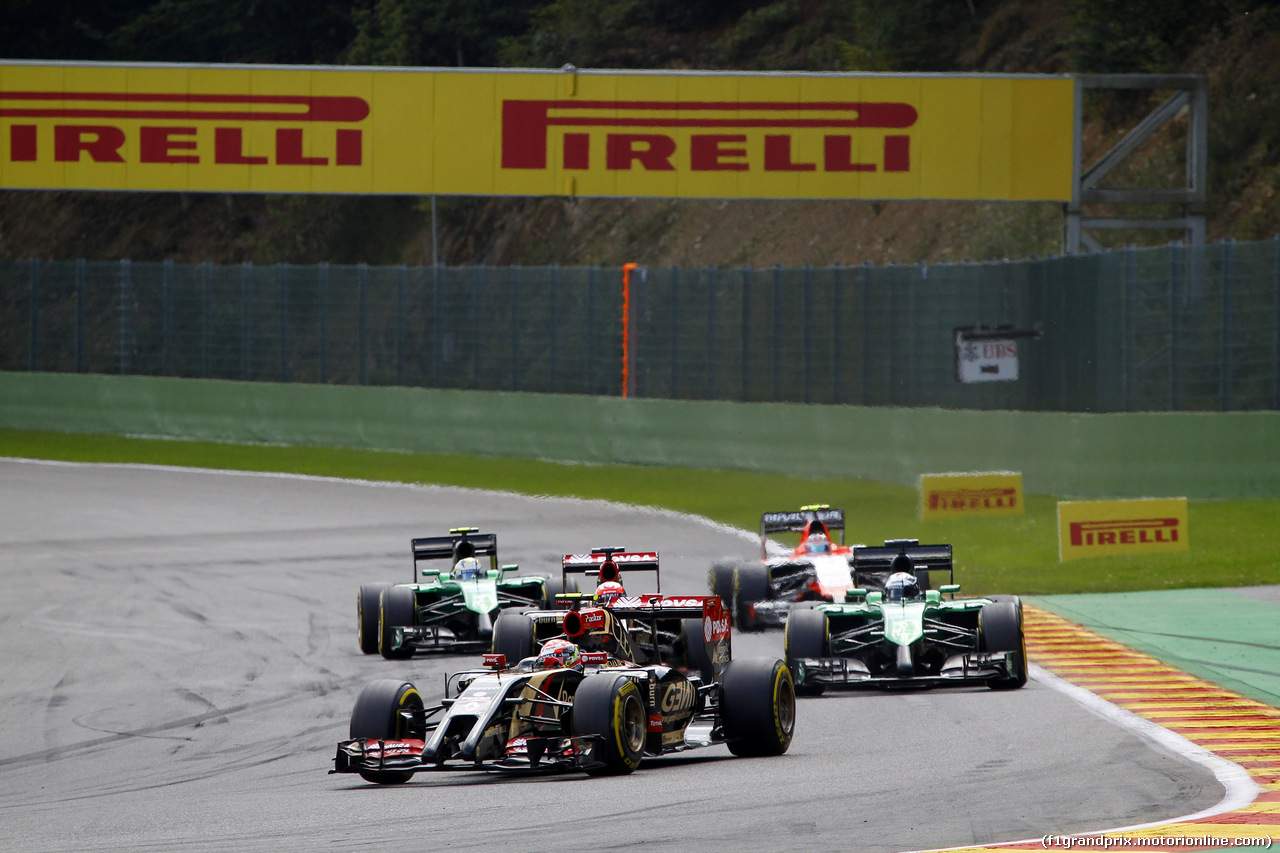 GP BELGIO, 24.08.2014- Gara, Pastor Maldonado (VEN) Lotus F1 Team E22