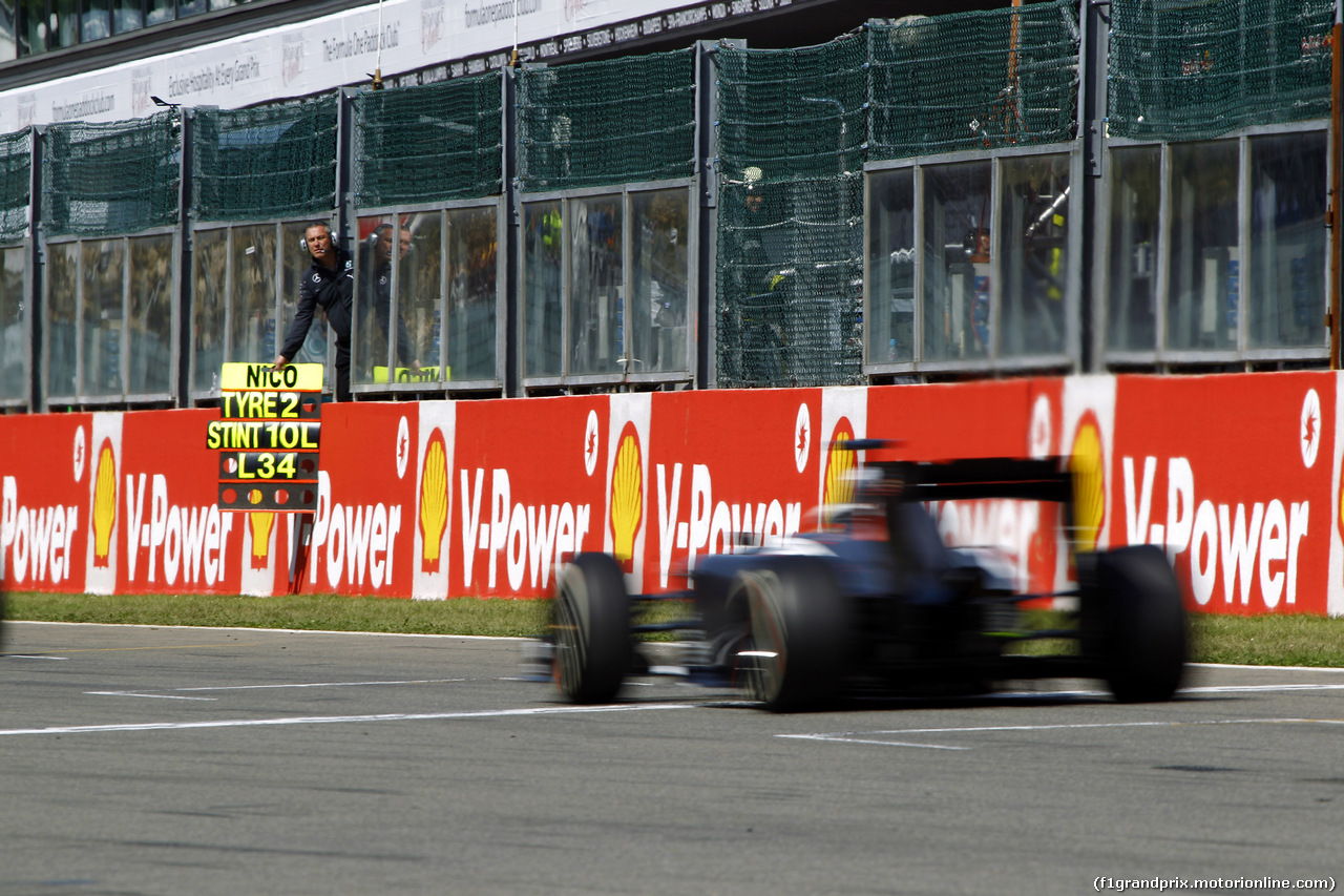 GP BELGIO, 24.08.2014- Gara, Adrian Sutil (GER) Sauber F1 Team C33