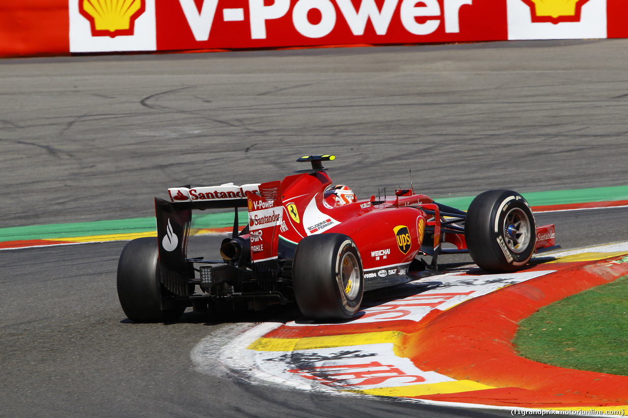 GP BELGIO, 24.08.2014- Gara, Kimi Raikkonen (FIN) Ferrari F14-T