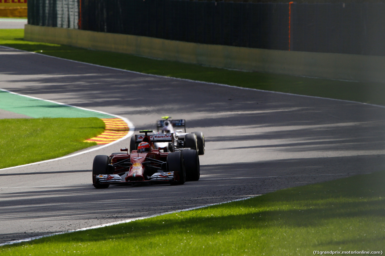 GP BELGIO, 24.08.2014- Gara, Kimi Raikkonen (FIN) Ferrari F14-T
