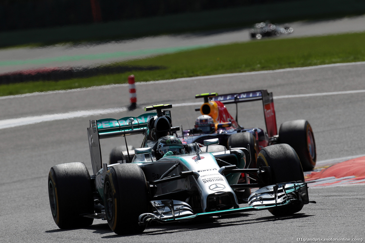 GP BELGIO, 24.08.2014- Gara, Nico Rosberg (GER) Mercedes AMG F1 W05
