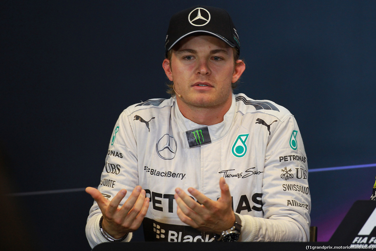 GP BELGIO, 24.08.2014- Gara, Conferenza Stampa Nico Rosberg (GER) Mercedes AMG F1 W05