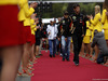 GP BELGIO, 24.08.2014- Romain Grosjean (FRA) Lotus F1 Team E22 e Pastor Maldonado (VEN) Lotus F1 Team E22 at drivers parade