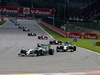 GP BELGIO, 24.08.2014- Gara, Lewis Hamilton (GBR) Mercedes AMG F1 W05 davanti a Nico Rosberg (GER) Mercedes AMG F1 W05