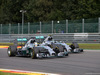 GP BELGIO, 24.08.2014-Gara, Lewis Hamilton (GBR) Mercedes AMG F1 W05 e Nico Rosberg (GER) Mercedes AMG F1 W05