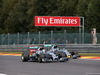 GP BELGIO, 24.08.2014-Gara, Lewis Hamilton (GBR) Mercedes AMG F1 W05 e Nico Rosberg (GER) Mercedes AMG F1 W05