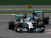 GP BELGIO, 24.08.2014- Gara, Lewis Hamilton (GBR) Mercedes AMG F1 W05 davanti a Nico Rosberg (GER) Mercedes AMG F1 W05