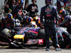 GP BELGIO, 24.08.2014- Gara, Pit stop, Sebastian Vettel (GER) Red Bull Racing RB10