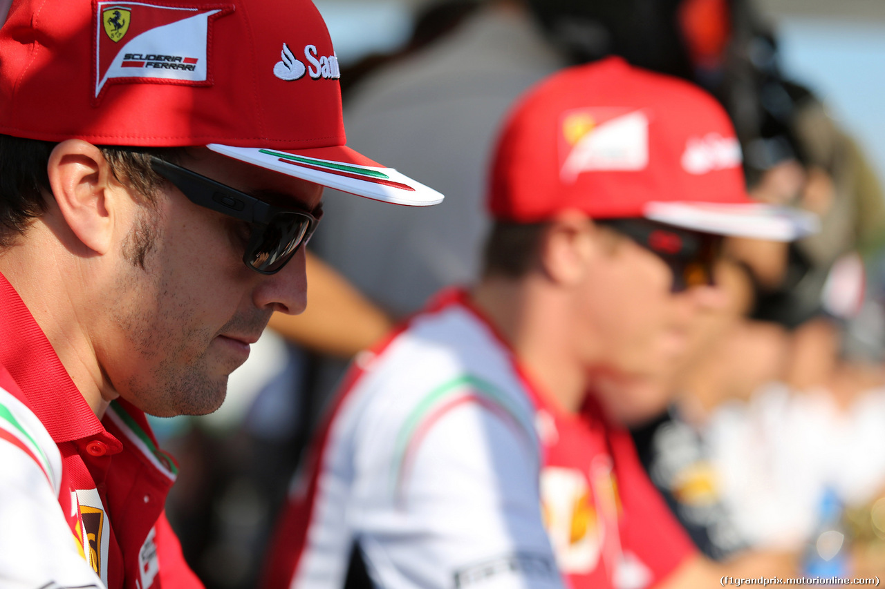 GP BELGIO, 24.07.2014- Autograph session, Fernando Alonso (ESP) Ferrari F14-T