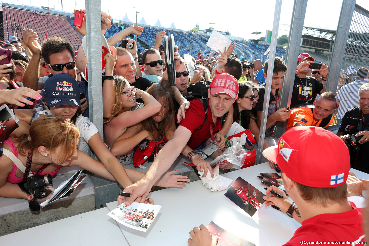 GP BELGIO, 24.07.2014- Autograph session, Kimi Raikkonen (FIN) Ferrari F14-T