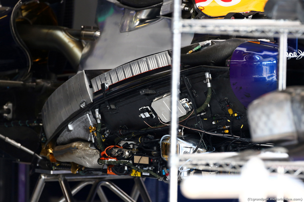 GP BELGIO, 24.07.2014- Sebastian Vettel (GER) Red Bull Racing RB10, detail