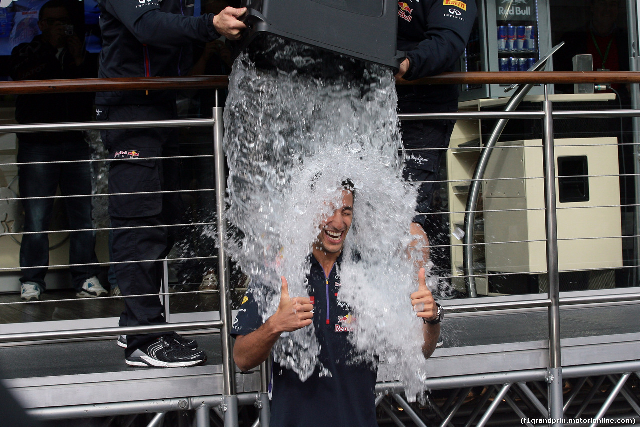 GP BELGIO, Ela Campaign, Daniel Ricciardo (AUS) Red Bull Racing RB10