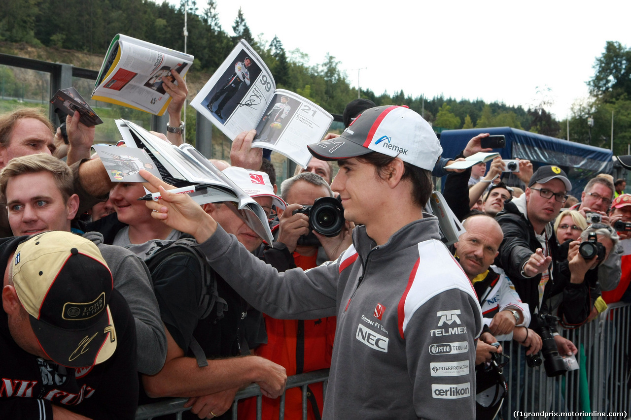 GP BELGIO, Autograph session, Esteban Gutierrez (MEX), Sauber F1 Team C33